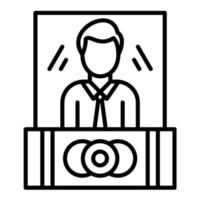 Countersuit Line Icon vector