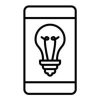 Mobile Solutions Line Icon vector