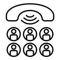 Conference Line Icon vector