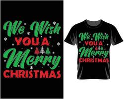 We wish you a merry Christmas Ugly Christmas T shirt Design vector