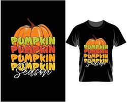 Pumpkin season Fall Thanksgiving t shirt design vector