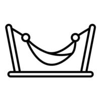 Hammock Line Icon vector