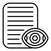 Views Line Icon vector