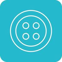 Clothing Button Line Round Corner Background Icons vector