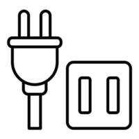 Unplug Devices Line Icon vector