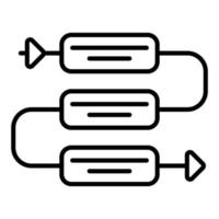 Processing Line Icon vector