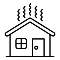 Home Insulation Line Icon vector