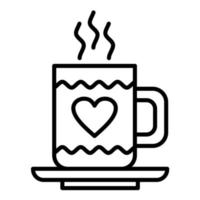 Hot Chocolate Line Icon vector