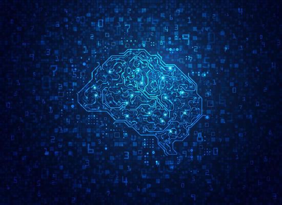futuristic AI brain