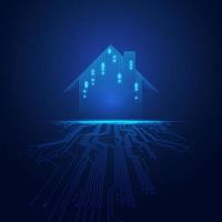 electronic technology home vector