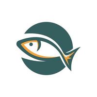 logotipo, icono e ilustración de pescado