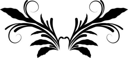 Calligraphic swirl border elements vector