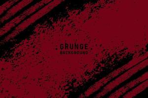 Abstract red and black grunge texture background vector