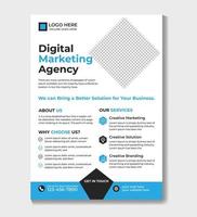 Corporate business marketing flyer design template Pro Vector