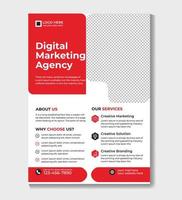 Digital marketing agency flyer design template Pro Vector