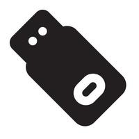 Icon flash disk device and technology Illustration vector