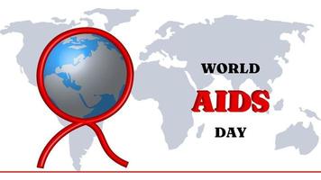 world aids day vector illustration, creative vector design for 1st december - world aids day