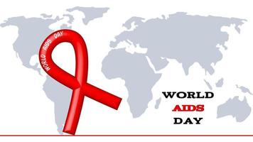 ilustración vectorial del día mundial del sida, diseño vectorial creativo para el 1 de diciembre - día mundial del sida vector