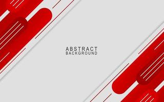 diseño de fondo de banner abstracto rojo y blanco vector