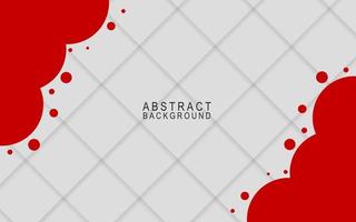 Red and white abstract banner background design vector