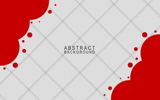 Red and white abstract banner background design vector