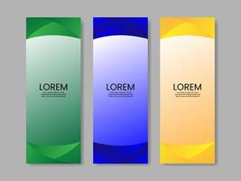 vertical banner business collection template design vector