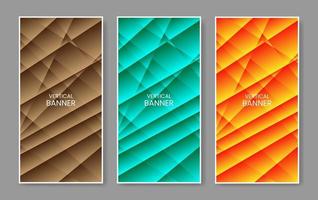 vertical banner business collection geometry shape vector