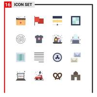 Stock Vector Icon Pack of 16 Line Signs and Symbols for puzzle interior database house apartment Editable Pack of Creative Vector Design Elements