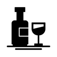 Wine Bottle Vector Icon