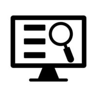 Monitor Screen Vector Icon