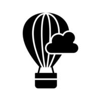 icono de vector de globo de aire caliente