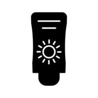 Sun Cream Vector Icon