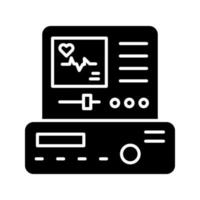 icono de vector de electrocardiograma