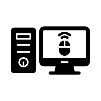 Desktop Computer Vector Icon