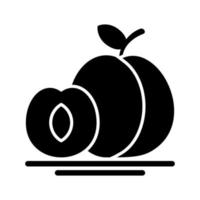 Apricot Vector Icon