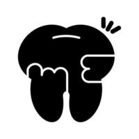 Toothache And Plaque Vector Icon