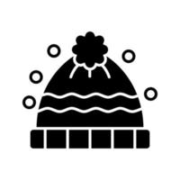 icono de vector de sombrero de invierno