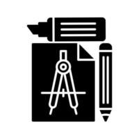 icono de vector de herramientas de estudio