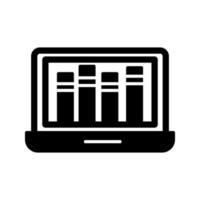 icono de vector de biblioteca en línea