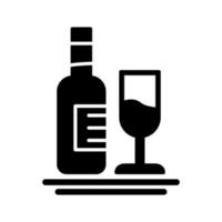 White Wine Vector Icon