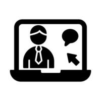 Online Interview Vector Icon