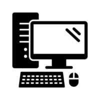 icono de vector de computadora