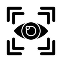 icono de vector de exploración ocular