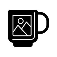 icono de vector de taza