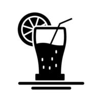 icono de vector de jugo de naranja