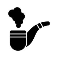 icono de vector de pipa de humo