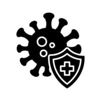 icono de vector de protección médica