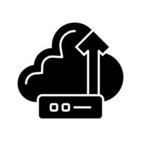 icono de vector de nube