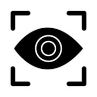 icono de vector de exploración ocular