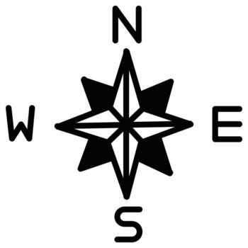 Cardinal point which can easily  modify or edit vector